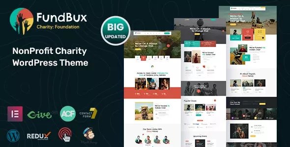Fundbux - Charity &amp; Fundraise WordPress Theme