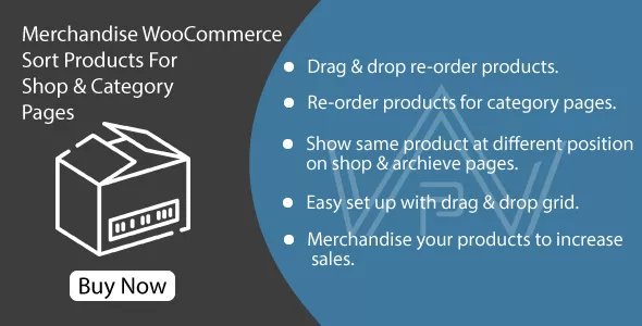 Merchandise WooCommerce - Sort Products For Shop &amp; Category Pages