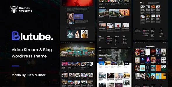 Blutube v1.1 - Video Stream &amp; Blog WordPress Theme