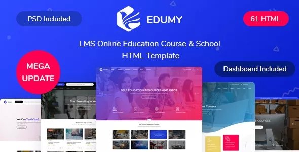 Edumy - LMS Online Education Course &amp; School HTML Template v1.2