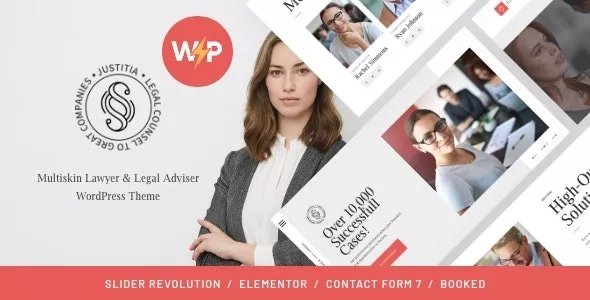Justitia - Multiskin Lawyer &amp; Legal Adviser WordPress Theme v1.0.6