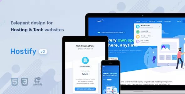 Hostify - Hosting HTML &amp; WHMCS Template v2.0
