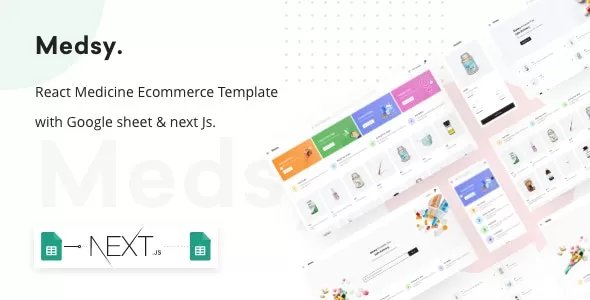 Medsy - React Medicine Ecommerce Template with Google sheet &amp; Next JS v1.5.0