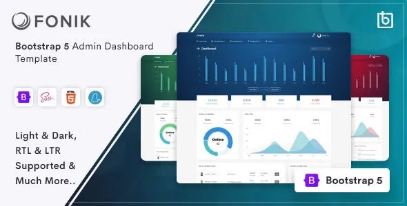 Fonik - Admin &amp; Dashboard Template v3.1.0