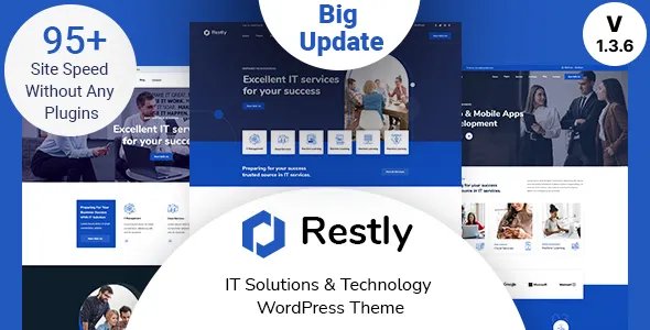 Restly - IT Solutions &amp; Technology WordPress Theme v1.3.6