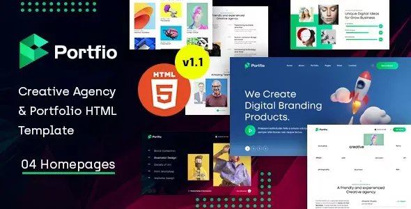 Portfio - Creative Agency &amp; Portfolio HTML Template v1.1