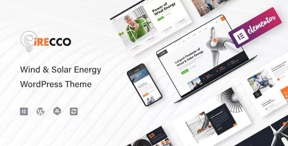 iRecco - Wind &amp; Solar Energy WordPress Theme v1.3.7