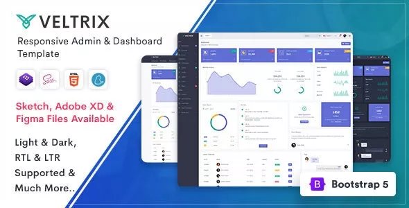 Veltrix v5.0.0 - Admin &amp; Dashboard Template