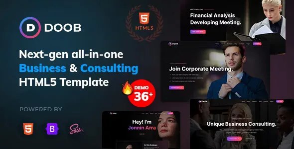 Doob - Business &amp; Consulting Bootstrap 5 Template v1.4