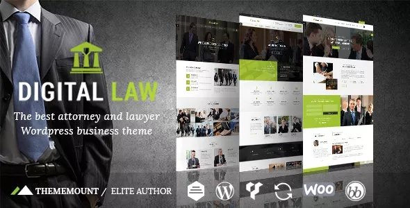 Digital Law - Attorney &amp; Legal Advisor WordPress Theme v12.5
