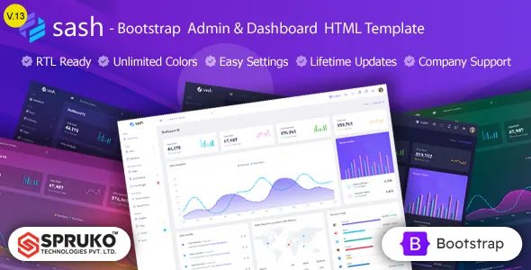 Sash - Bootstrap 5 Admin &amp; Dashboard Template v13