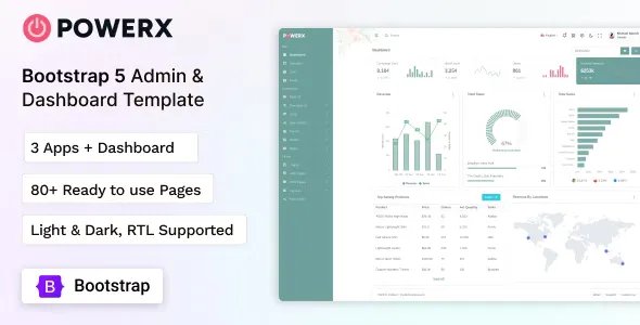 PowerX - Bootstrap 5 Admin &amp; Dashboard UI Kit