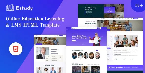 Estudy - Online Education Learning &amp; LMS HTML Template