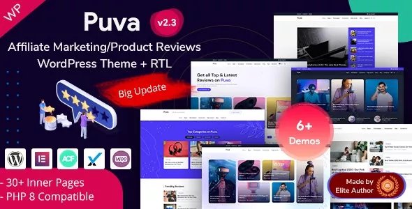 Puva - Online Blogging &amp; Affiliate Product Reviews WordPress Theme v2.3