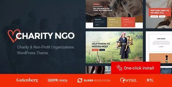 Charity NGO - Donation &amp; Nonprofit Organization WordPress Theme