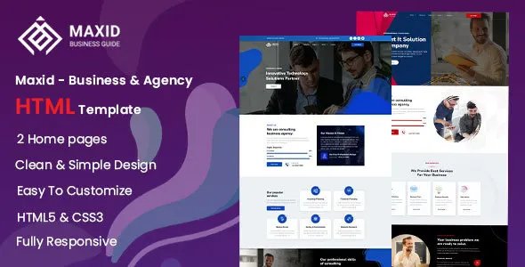 Maxid - Business &amp; Agency HTML Template