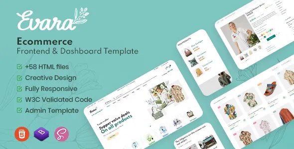 Evara v3.4.1 - Bootstrap 5 Ecommerce Frontend &amp; Dashboard Template