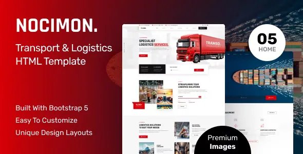 Nocimon - Transportation &amp; Logistics HTML Template