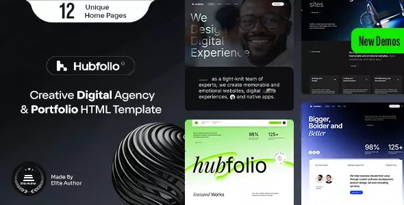 Hubfolio - Digital Agency &amp; Portfolio Template v1.0.1