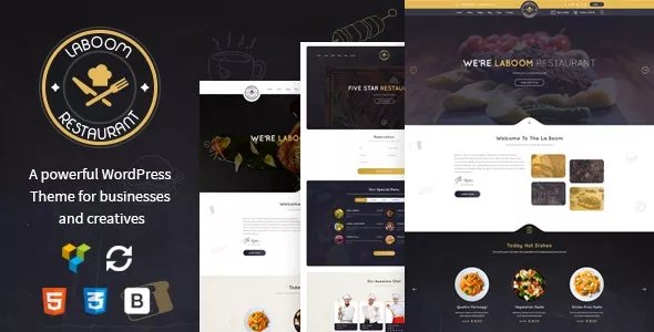 La Boom - Food &amp; Restaurant Bistro WordPress Theme