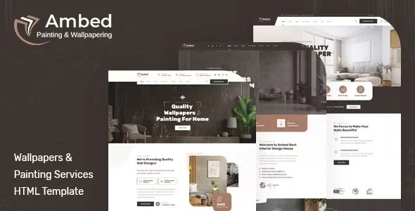 Ambed - Wallpapers &amp; Painting Services HTML Template