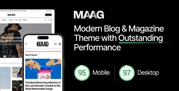 Maag - Modern Blog &amp; Magazine Theme with Outstanding Performance v1.0.4