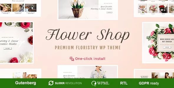 Flower Shop - Florist Boutique &amp; Decoration Store WordPress Theme v1.2.0