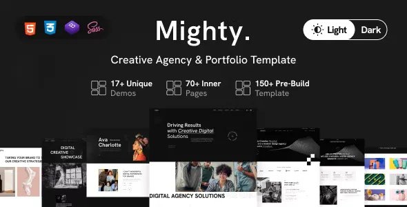 Mighty - Creative Agency &amp; Portfolio Showcase Template