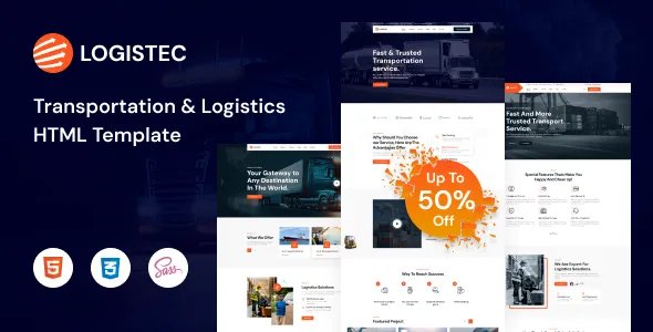 Logistec - Transportation &amp; Logistics HTML5 Template