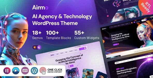 Aimo - AI Agency &amp; Technology WordPress Theme v1.0.1