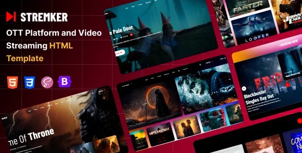 Stremker - OTT Platform and Video Streaming HTML Template v1.0