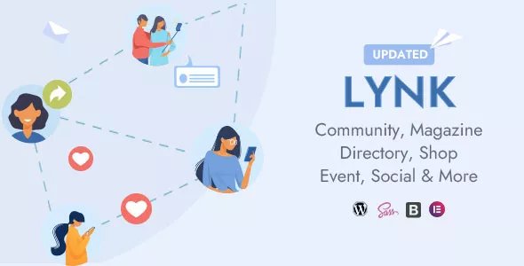 Lynk - Social Networking, Community, Shop Vendor and Listing Directory WordPress Theme v3.8.0