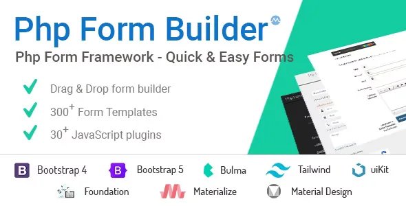PHP Form Builder - Advanced HTML Forms Generator with Drag &amp; Drop v6.1