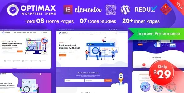 Optimax - SEO &amp; Marketing WordPress Theme v2.0.4