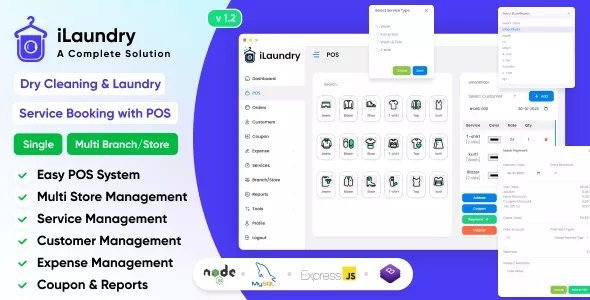iLaundry - Dry Cleaning &amp; Laundry Service Booking with POS v1.2