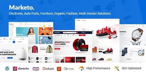 Marketo - eCommerce &amp; Multivendor Marketplace Woocommerce WordPress Theme v5.3.0