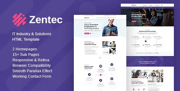 Zentec - IT Solutions and Services Company Template v1.0