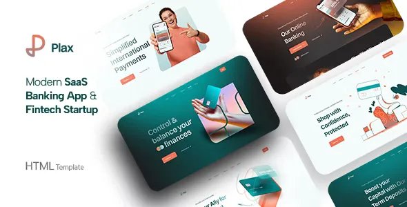 Plax - Finance &amp; Fintech Startup HTML Template v1.0