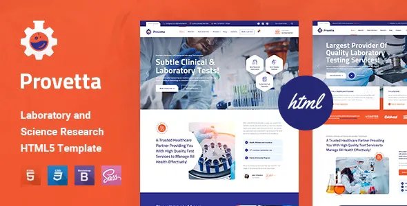 Provetta - Laboratory &amp; Science Research HTML5 Template