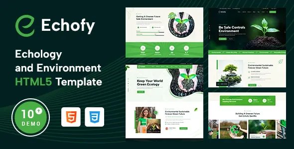 Echofy - Environment, Ecology &amp; Solar Energy HTML5 Template