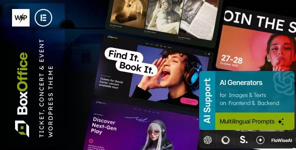 BoxOffice - Ticket, Concert &amp; Event WordPress Theme