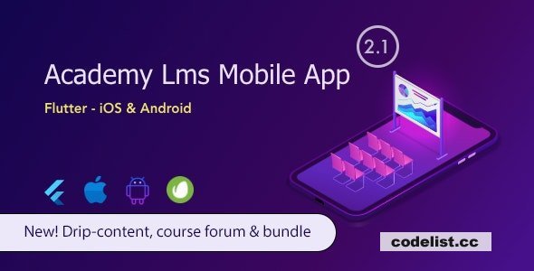 Academy Lms Student Mobile App v2.3 - Flutter iOS &amp; Android
