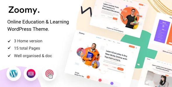 Zoomy - LMS &amp; Education WordPress Theme v1.1.0