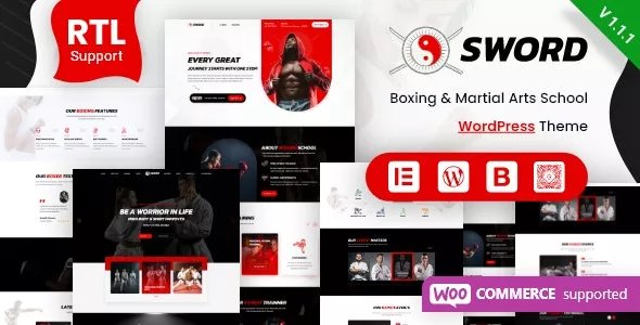 Sword v2.1.4 - Martial Arts Boxing WordPress Theme + RTL