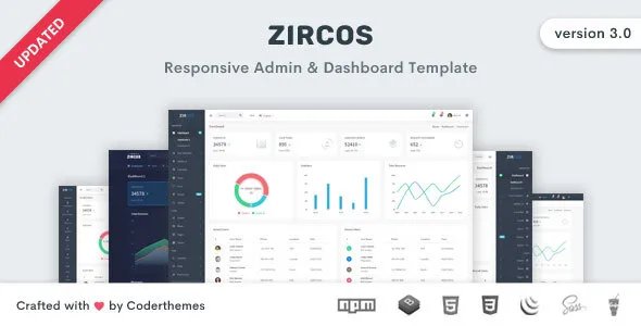 Zircos - Bootstrap 4 Admin &amp; Dashboard Template v3.0.0
