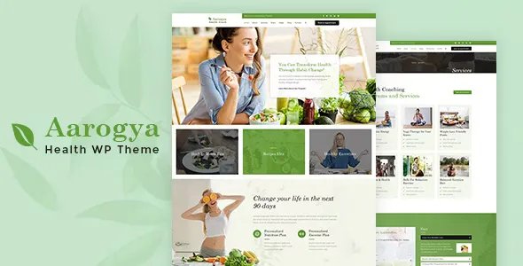 Aarogya v2.5 - Nutrition &amp; Dietitian WordPress Theme