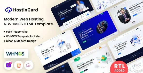 Hostingard - Web Hosting HTML Template with WHMCS v1.6.0