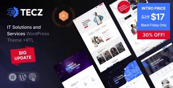 Tecz - IT Solutions &amp; Technology WordPress Theme