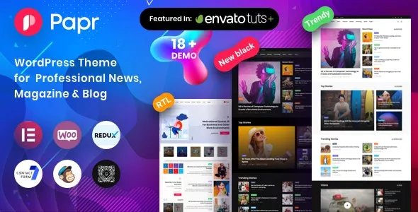 Papr - Newspaper News WordPress Theme v1.5.2