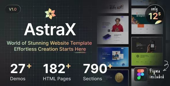 AstraX - A Huge Library of HTML Templates